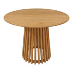 Τραπεζαρία Elaiza-Kenda I pakoworld σετ 3τεμ σε φυσική-μπεζ απόχρωση Φ80x75εκ - Image 5