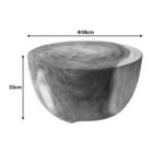 Βοηθητικό τραπέζι Notive pakoworld suar ξύλο σε φυσική απόχρωση Φ58x33εκ - Image 5