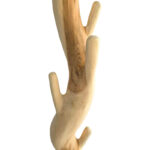 Καλόγερος Renzo pakoworld suar ξύλο σε φυσική απόχρωση 30x30x200εκ - Image 2