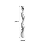 Καλόγερος Renzo pakoworld suar ξύλο σε φυσική απόχρωση 30x30x200εκ - Image 4