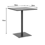 Τραπέζι Nerobian pakoworld mdf σε καρυδί απόχρωση 70x70x75εκ - Image 7