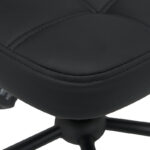 Καρέκλα γραφείου Sedia pakoworld pu σε μαύρη απόχρωση 50x50x75-85εκ - Image 8