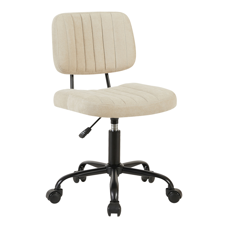 360-000026 Καρέκλα γραφείου Warra pakoworld ύφασμα μπεζ 50x52x76-86εκ