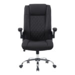 Καρέκλα γραφείου διευθυντη Kesla pakoworld PES μαύρo 65x65x113-121εκ - Image 6