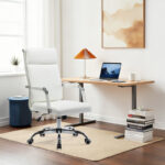 Καρέκλα γραφείου διευθυντη Mavel pakoworld PU λευκό 55x62x100-110εκ - Image 2