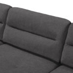 Γωνιακός καναπές δεξιά γωνία Camile pakoworld ύφασμα σε ανθρακί απόχρωση 270x174x95εκ - Image 5