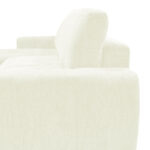 Γωνιακός αναστρέψιμος καναπές-κρεβάτι Vivad pakoworld ύφασμα σε μπεζ απόχρωση 275x164x91εκ - Image 5