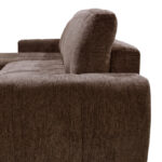 Γωνιακός αναστρέψιμος καναπές-κρεβάτι Vivad pakoworld ύφασμα σε απόχρωση σκούρο καφέ 275x164x91εκ - Image 5