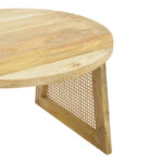 Τραπέζι Tamarind pakoworld ξύλο mango-φυσικό rattan σε φυσική απόχρωση Φ65x40εκ - Image 6