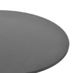 Τραπέζι σαλονιού Radiane pakoworld μασίφ ξύλο ακακίας σε μαύρη απόχρωση Φ80x40εκ - Image 4