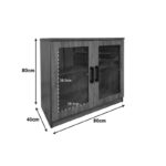 Παπουτσοθήκη-ντουλάπι Sapato pakoworld σε oak απόχρωση 80x40x80εκ - Image 5