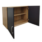 Πατάρι ντουλάπας δίφυλλο Lego pakoworld σε sonoma-ανθρακί απόχρωση 80x42x60εκ - Image 2