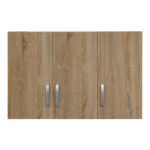 Πατάρι ντουλάπας τρίφυλλο Lego pakoworld σε sonoma απόχρωση 90x41.5x60εκ - Image 4