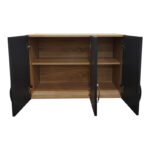 Πατάρι ντουλάπας τρίφυλλο Lego pakoworld σε sonoma-ανθρακί απόχρωση 90x41.5x60εκ - Image 3