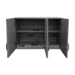 Πατάρι ντουλάπας τρίφυλλο Lego pakoworld σε sonoma-λευκή απόχρωση 90x41.5x60εκ - Image 6