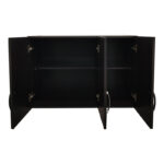 Ντουλάπα τρίφυλλη με 2 συρτάρια και πατάρι Lego pakoworld σε wenge απόχρωση 90x42x240εκ - Image 3