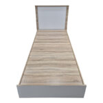 Κρεβάτι Athos pakoworld σε sonoma-λευκό απόχρωση 90x190εκ - Image 5