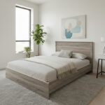 Κρεβάτι Athos pakoworld σε sonoma απόχρωση 140x200εκ - Image 2