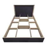 Κρεβάτι Athos pakoworld σε sonoma-ανθρακί απόχρωση 140x200εκ - Image 4