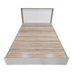 Κρεβάτι Athos pakoworld σε sonoma-λευκή απόχρωση 140x200εκ - Image 5