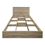 Κρεβάτι Athos pakoworld σε sonoma απόχρωση 160x200εκ - Image 4