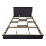 Κρεβάτι Athos pakoworld σε sonoma-ανθρακί απόχρωση 160x200εκ - Image 4