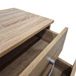 Κομοδίνο Athos pakoworld σε sonoma απόχρωση 48x40x41.5εκ - Image 5