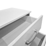 Κομοδίνο Athos pakoworld σε λευκή απόχρωση 48x40x41.5εκ - Image 5