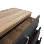 Συρταριέρα Athos pakoworld σε sonoma-ανθρακί απόχρωση 80x40x79εκ - Image 4