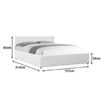 Κρεβάτι Dellia pakoworld με αποθηκευτικό χώρο pu μαύρο 150x200εκ - Image 5