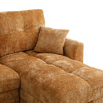 Γωνιακός αναστρέψιμος καναπές κρεβάτι Comfie pakoworld με αποθηκευτικό χώρο camel ύφασμα 260x156x98εκ - Image 7