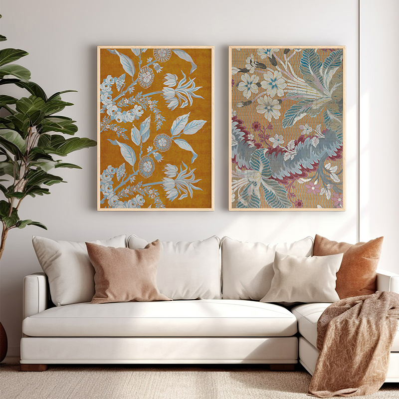 409-000162 Πίνακας Fanea pakoworld δίπτυχος με ψηφιακή εκτύπωση και πλαίσιο 33x1.5x48εκ