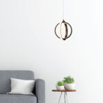 InLight Κρεμαστό φωτιστικό LED 16W 3000K σε μαύρη απόχρωση D:20cm (6057-BL) - Image 2