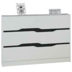 Συρταριέρα Afroditi Λευκό/Μαύρο