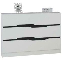 Συρταριέρα Afroditi Λευκό/Μαύρο