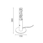 OASIS-ΦΩΤΙΣΤΙΚΟ ΕΠΙΤΡΑΠΕΖΙΟ ΧΑΛΚΙΝΟ ΑΛΟΥΜΙΝΙΟY LED COB 7W DIMMABLE 2700K 350LM IP20 150X150X380MM - Image 3