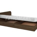 Κρεβάτι μπαούλο διπλό 1212003 Καρυδί