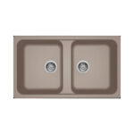 Νεροχύτης κουζίνας LIFE 450 Tortora 43 ELLECI 86x50cm