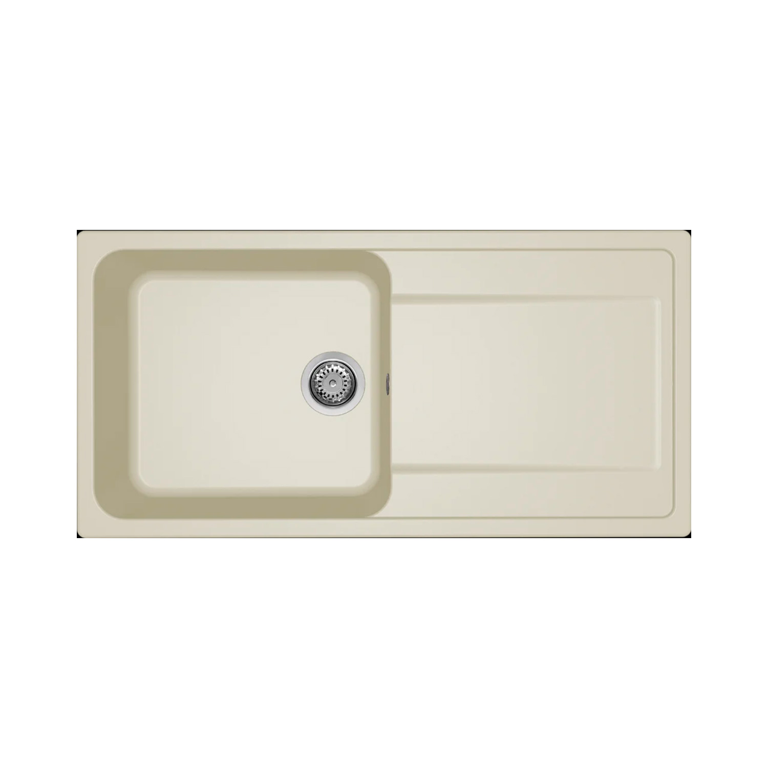 LG248062_1 Νεροχύτης κουζίνας LIFE 480 Bianco Antico 62 ELLECI 100x50cm