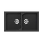 Νεροχύτης κουζίνας EGO 450 Nero 40 ELLECI 86x50cm