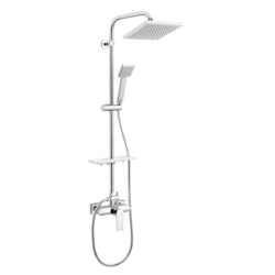 Μπαταρία σταθερού ντους ALGEO SQUARE NP74-BAQ7U FERRO