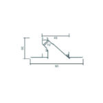 SLID TRIMLESS WHITE ALUMINUM PROFILE WITH OPAL PC DIFFUSER 2m/pc - Image 2