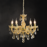 ΚΡΕΜΑΣ Φ/Σ 5ΧΕ14 ΑΚΡΥΛ ΚΕΧΡΙΜΠΑΡΙ+ΧΡΥΣΟ ΜΕΤΑΛΛΟ Φ46ΧΗ122CM NEFERTITI - Image 2