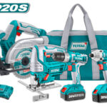 TOTAL ΕΠΑΓΓΕΛΜΑΤΙΚΟ ΣΕΤ ΔΡΑΠΑΝΟΚΑΤΣΑΒΙΔΟ + ΠΑΛΜΙΚΟ ΚΑΤΣΑΒΙΔΙ + ΣΕΓΑ + ΔΙΣΚΟΠΡΙΟΝΟ ΜΠΑΤΑΡΙΑΣ ΛΙΘΙΟΥ 20V / 4Ah (TCKLI2010)