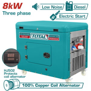 TOTAL ΗΛΕΚΤΡΟΓΕΝΝΗΤΡΙΑ DIESEL ΤΡΙΦΑΣΙΚΗ ΚΛΕΙΣΤΟΥ ΤΥΠΟΥ 8.000W (TP2800032)