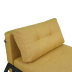 Πολυθρόνα-κρεβάτι Fancy pakoworld ύφασμα σε κίτρινη απόχρωση με μαύρο πόδι 95x98x70εκ - Image 7