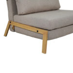 Πολυθρόνα-κρεβάτι Fancy pakoworld ύφασμα σε μπεζ απόχρωση με φυσικό πόδι 95x98x70εκ - Image 8