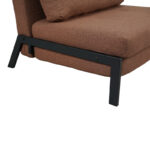 Πολυθρόνα-κρεβάτι Fancy pakoworld ύφασμα σε απόχρωση καφέ με μαύρο πόδι 95x98x70εκ - Image 8