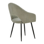 Πολυθρόνα Macie pakoworld ύφασμα antique γκρι-μαύρο 58x50x85εκ - Image 2