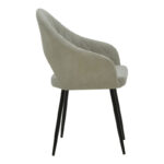 Πολυθρόνα Macie pakoworld ύφασμα antique γκρι-μαύρο 58x50x85εκ - Image 3